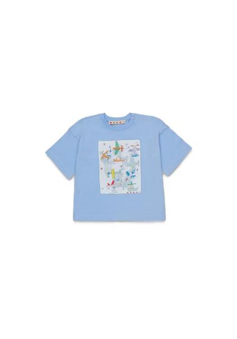 T-shirt con stampa MARNI KIDS | M01907 M00SG0M863